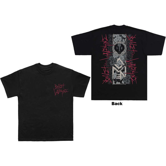 Bullet For My Valentine Unisex T-Shirt: Floral Omen (Back Print)