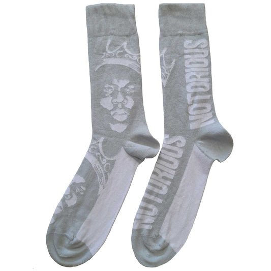 Biggie Smalls Unisex Ankle Socks: Crown Monochrome (UK Size 7 - 11)