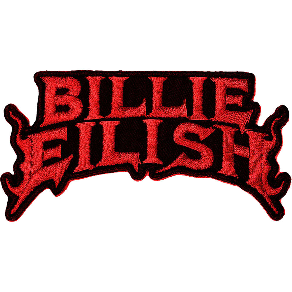 Billie Eilish Standard Patch: Flame Red