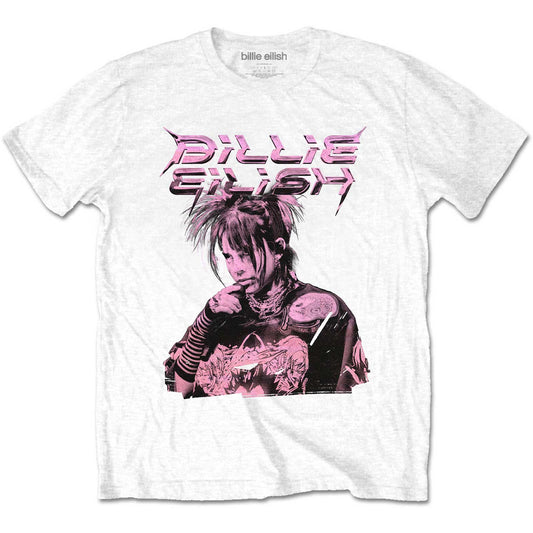 Billie Eilish Unisex T-Shirt: Purple Illustration