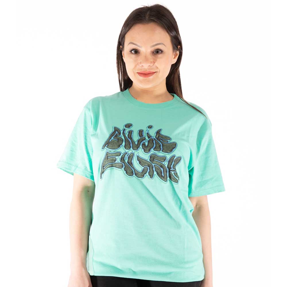 Billie Eilish Unisex T-Shirt: Neon Logo Billie (Back Print)