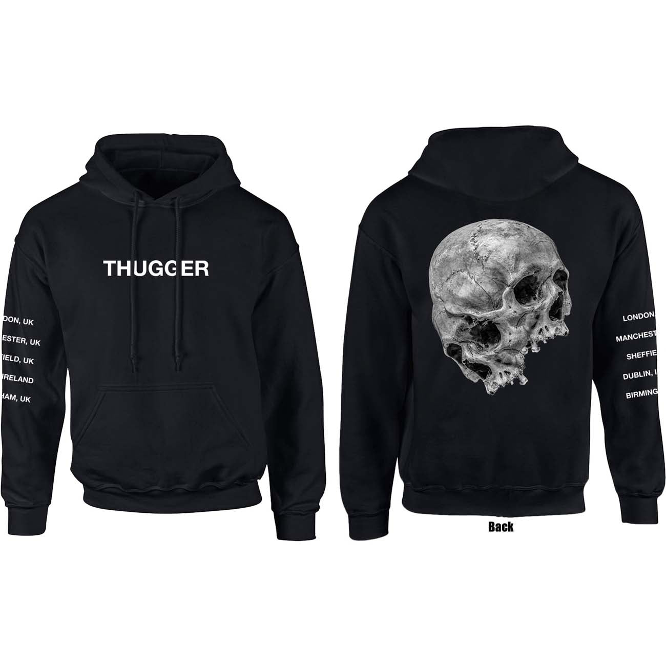 Young Thug Unisex Pullover Hoodie: Skull Date (Sleeve Print)