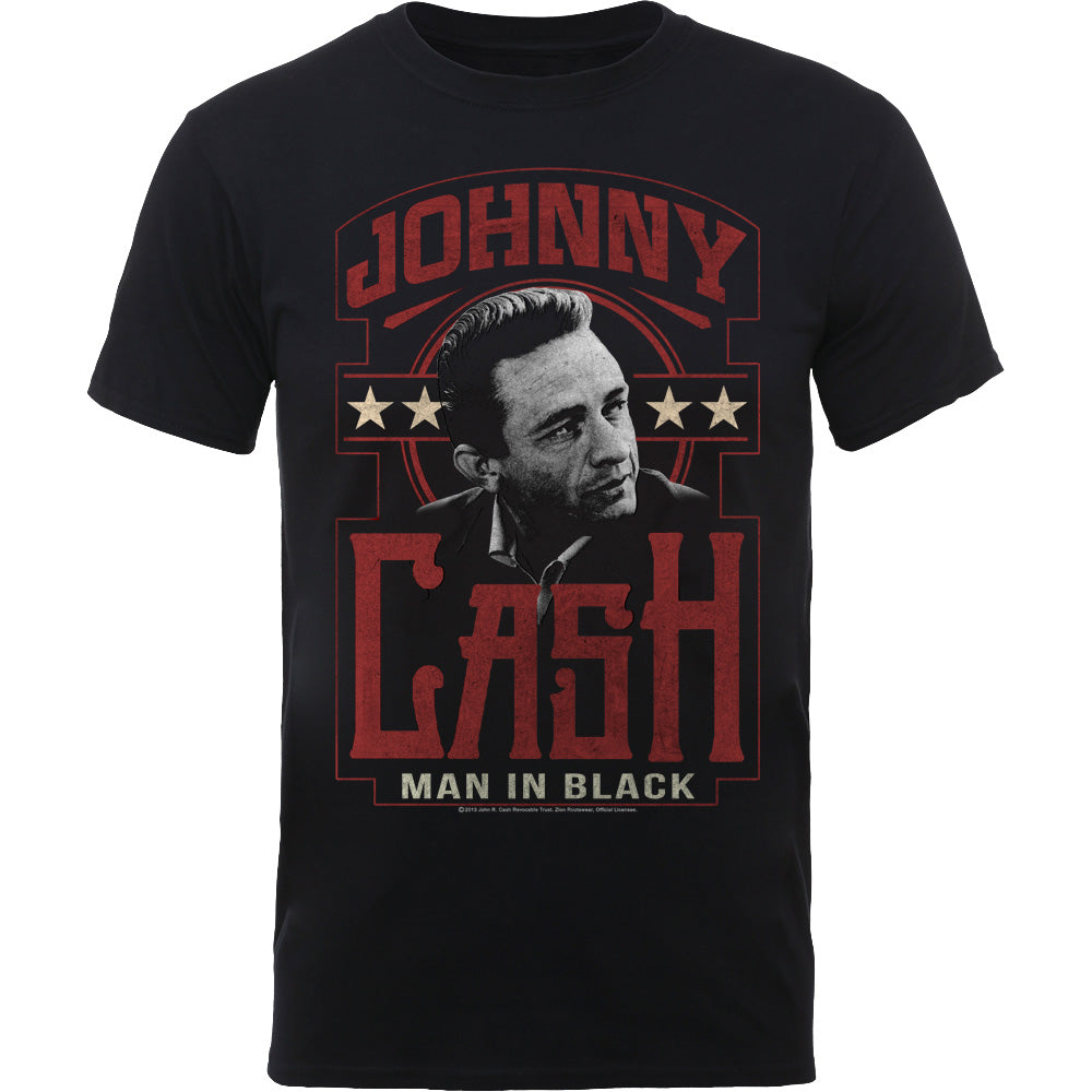 Johnny Cash Unisex T-Shirt: Man In Black