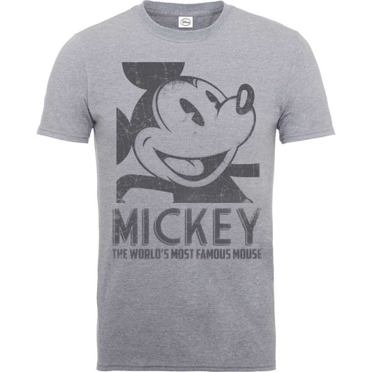 Disney Unisex T-Shirt: Mickey Mouse Most Famous  (Small)