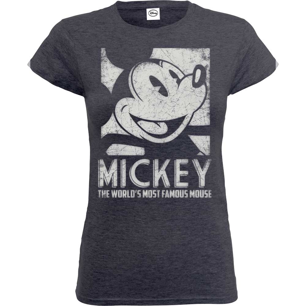 Disney Ladies T-Shirt: Mickey Mouse Most Famous (X-Large)