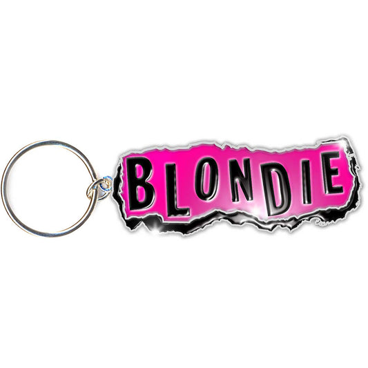 Blondie Keychain: Punk Logo (Enamel In-fill)