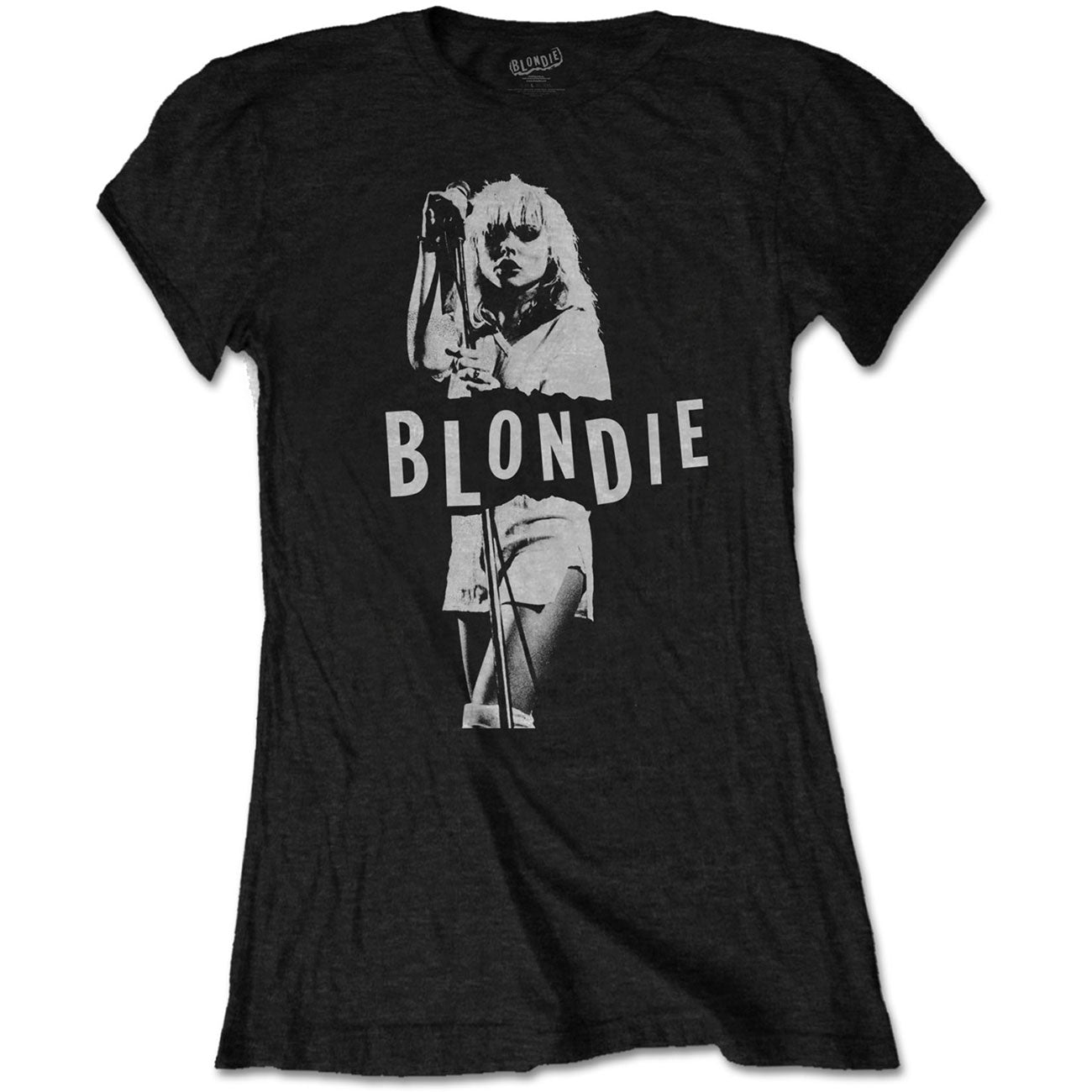 Blondie Ladies T-Shirt: Mic. Stand