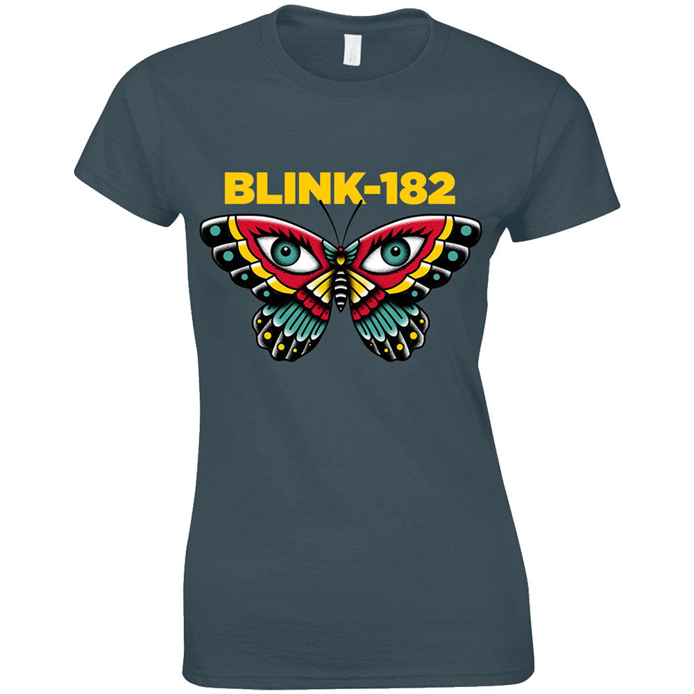 Blink-182 Ladies T-Shirt: Butterfly