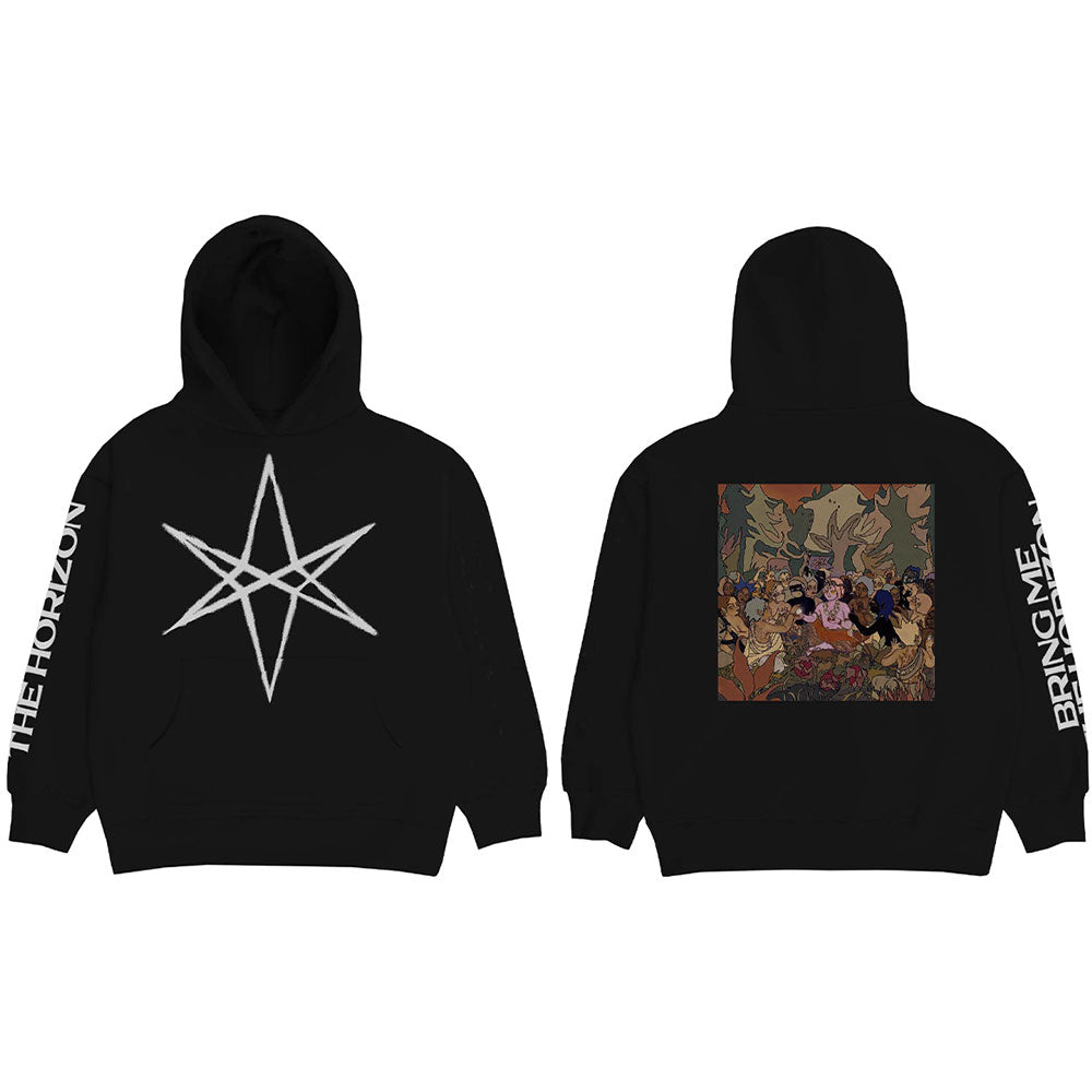 Bring Me The Horizon Unisex Pullover Hoodie: Hex PHSH Cover (Back Print)