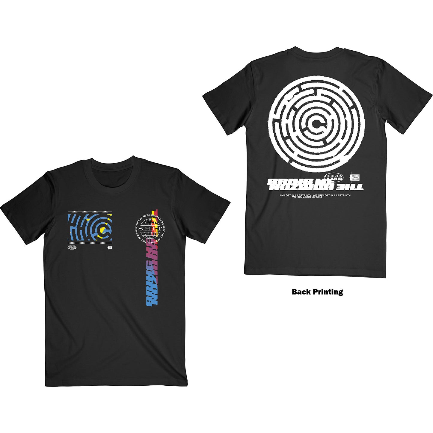 Bring Me The Horizon Unisex T-Shirt: Labyrinth (Back Print)