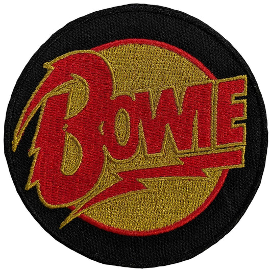 David Bowie Standard Patch: Diamond Dogs Logo Circle