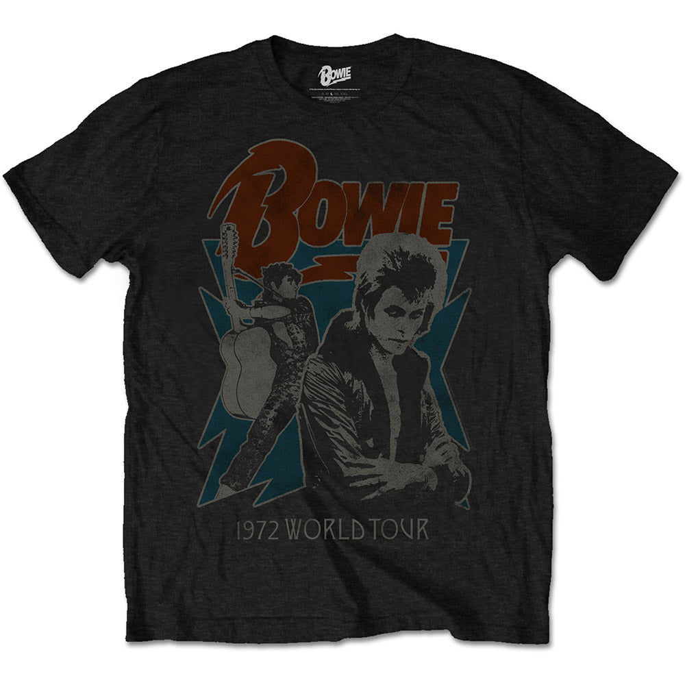 David Bowie Unisex T-Shirt: 1972 World Tour