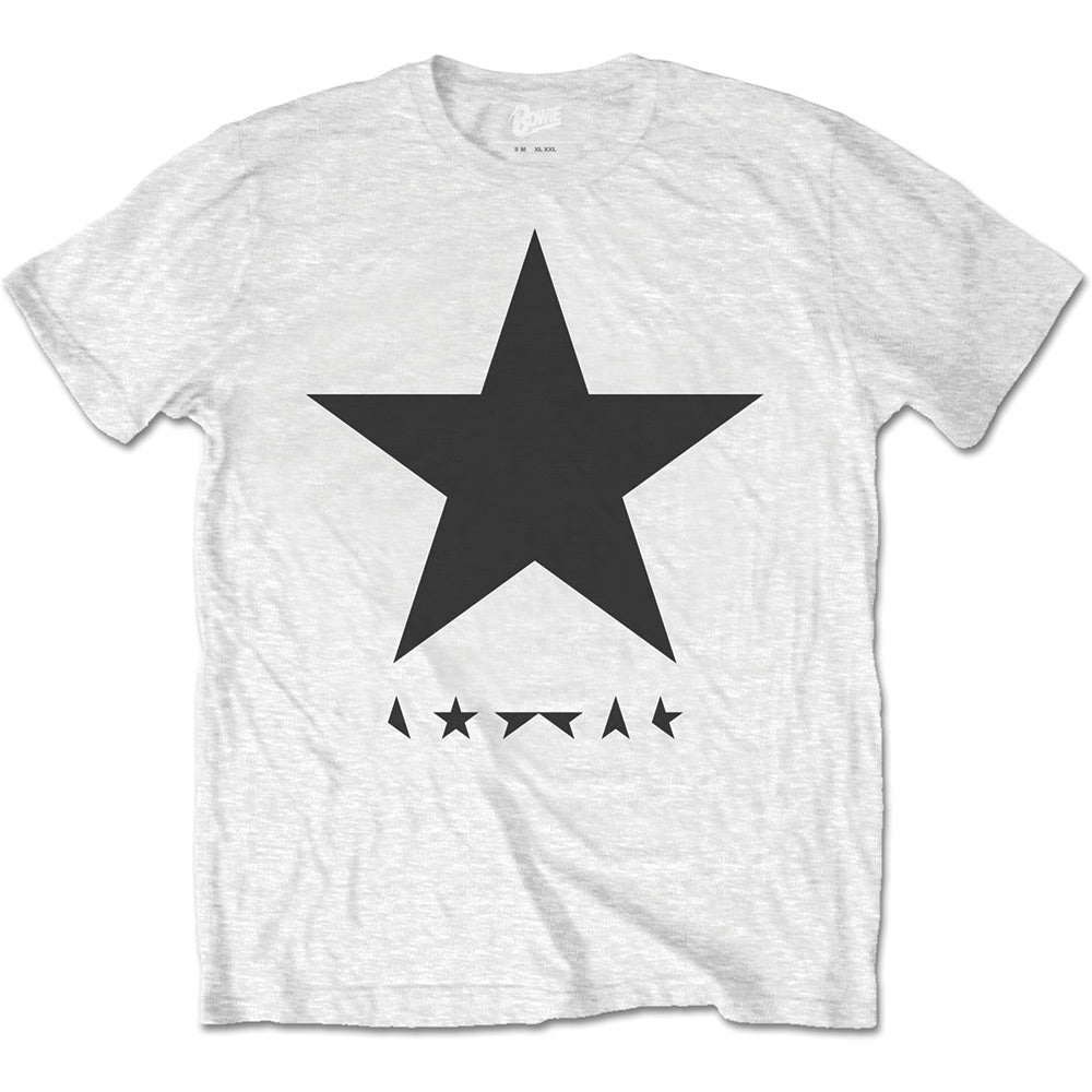 David Bowie Unisex T-Shirt: Blackstar (on White)