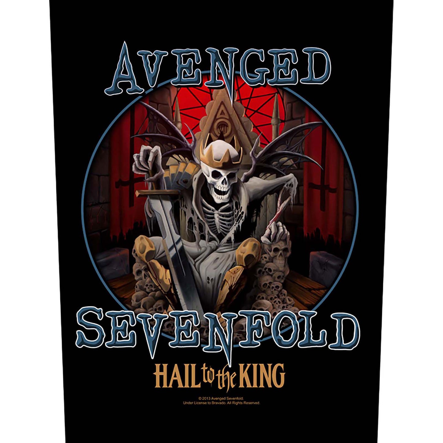 Avenged Sevenfold Back Patch: Hail To The King