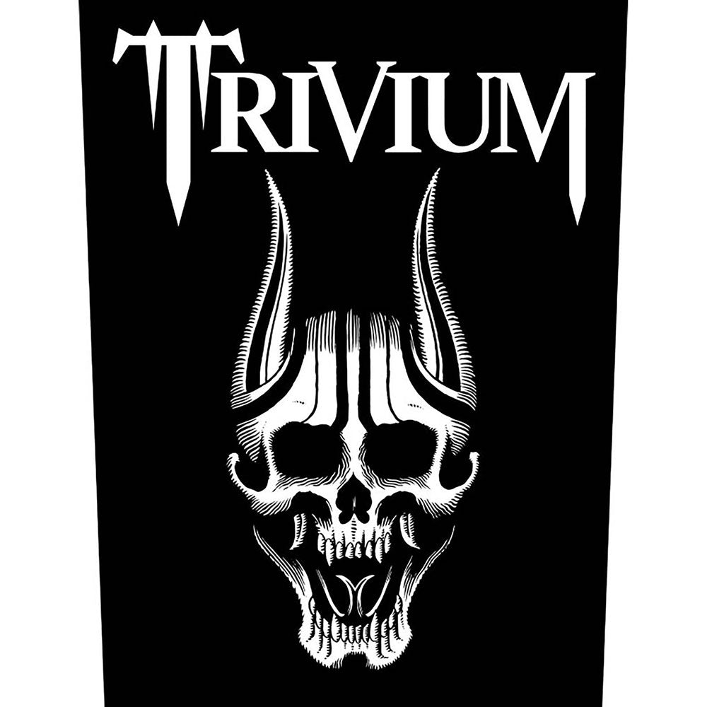 Trivium Back Patch: Screaming Skull