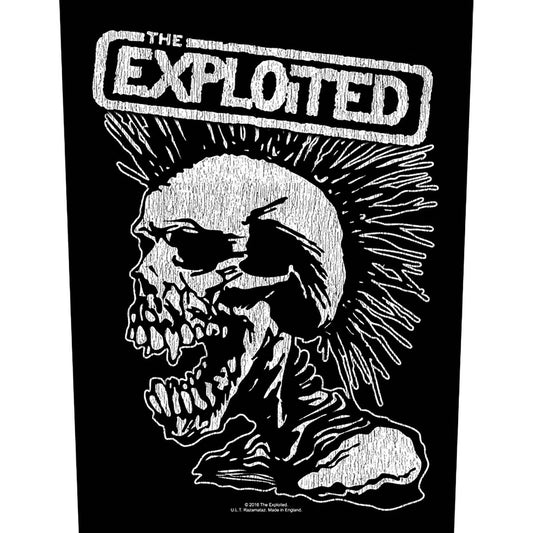 The Exploited Back Patch: Vintage Skull