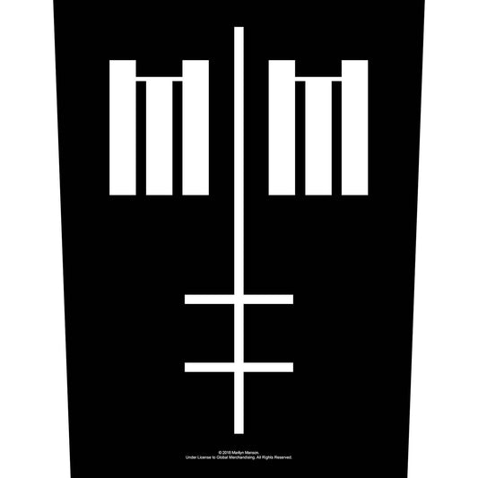 Marilyn Manson Back Patch: Cross Logo