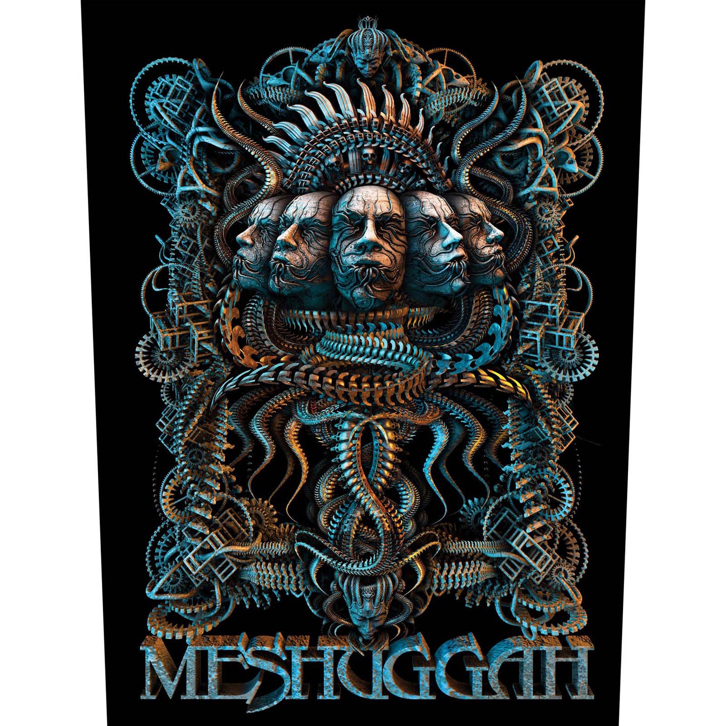 Meshuggah Back Patch: 5 Faces
