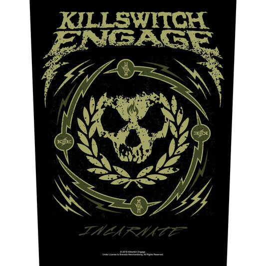 Killswitch Engage Back Patch: Skull Wreath