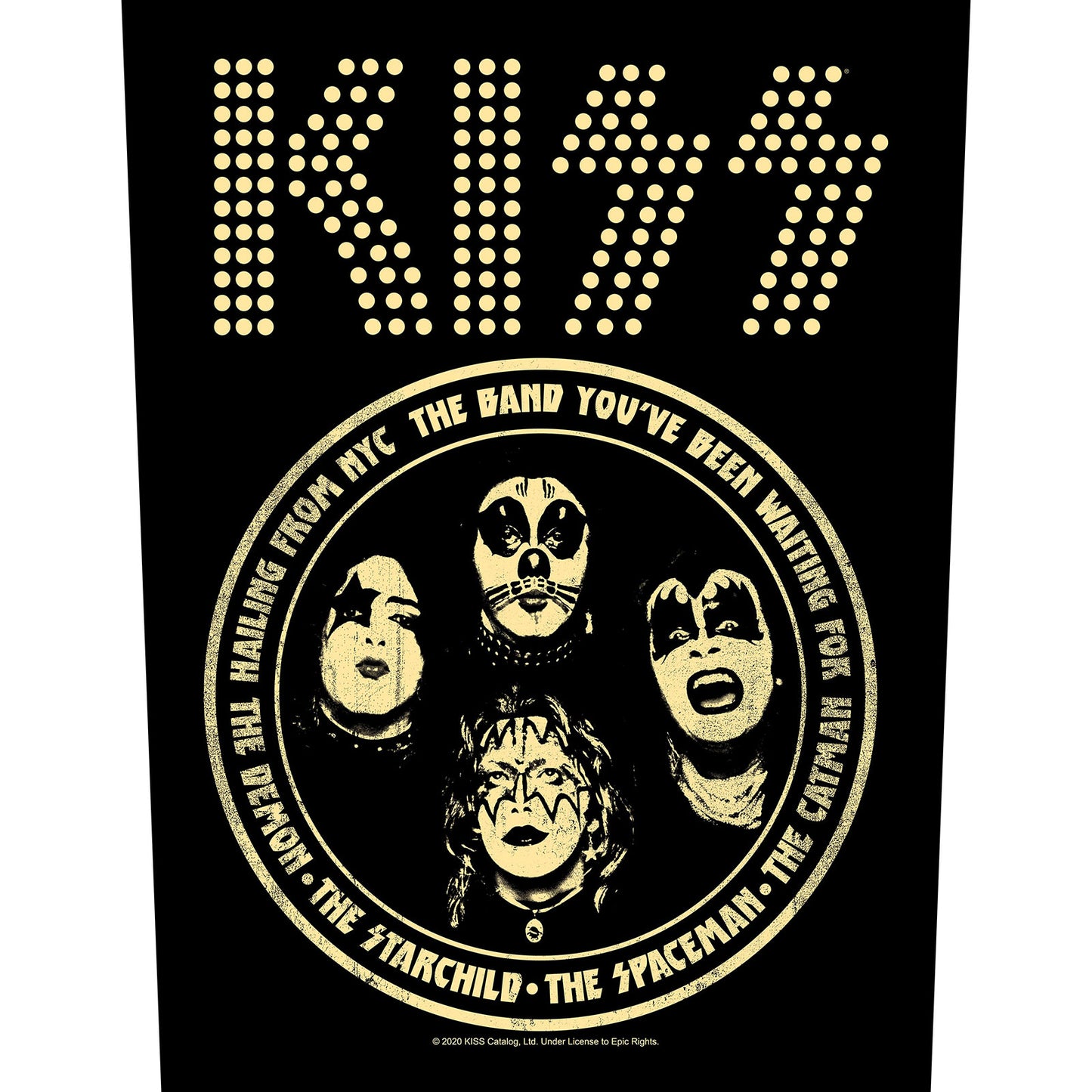 KISS Back Patch: Hailing From NYC