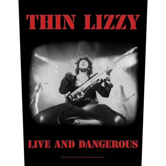 Thin Lizzy Back Patch: Live & Dangerous