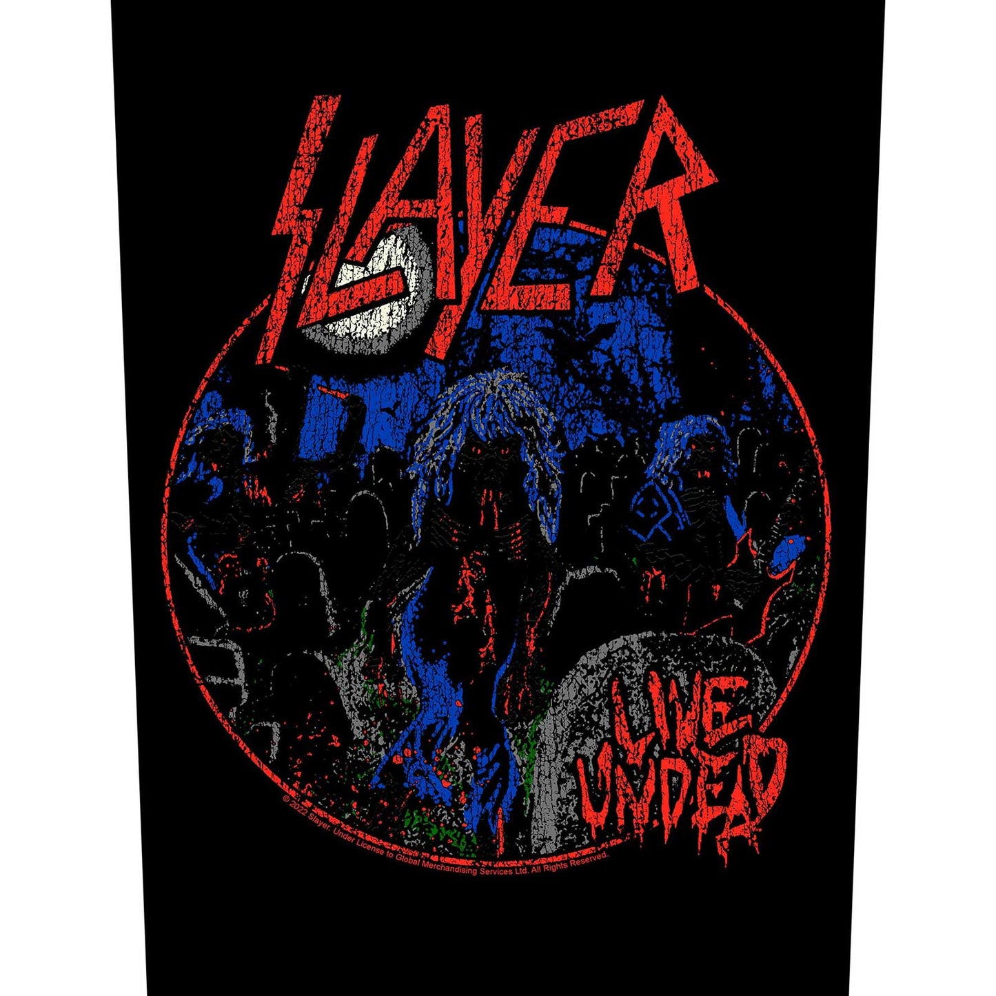 Slayer Back Patch: Live Undead