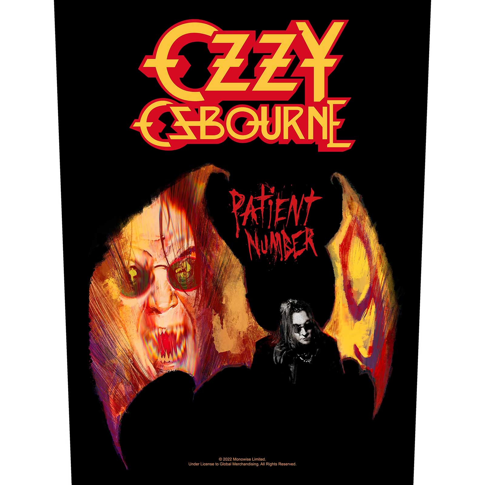 Ozzy Osbourne Back Patch: Patient No. 9