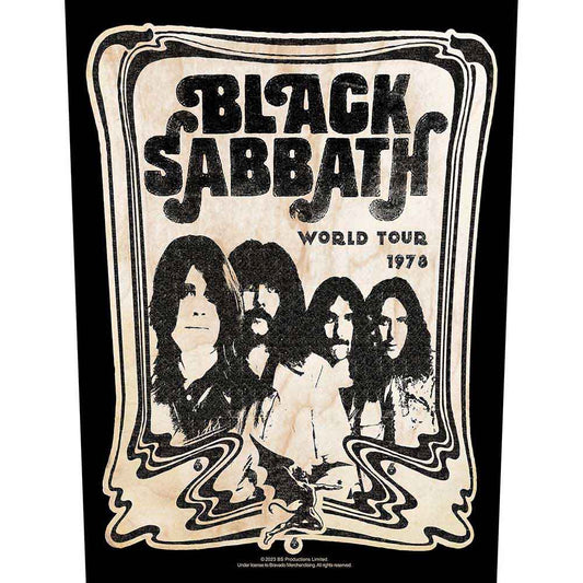 Black Sabbath Back Patch: World Tour 1978