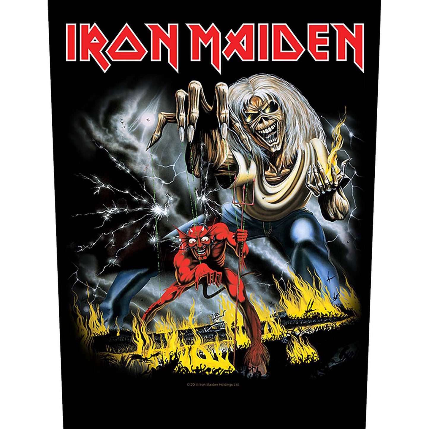 Iron Maiden Back Patch: Number Of The Beast