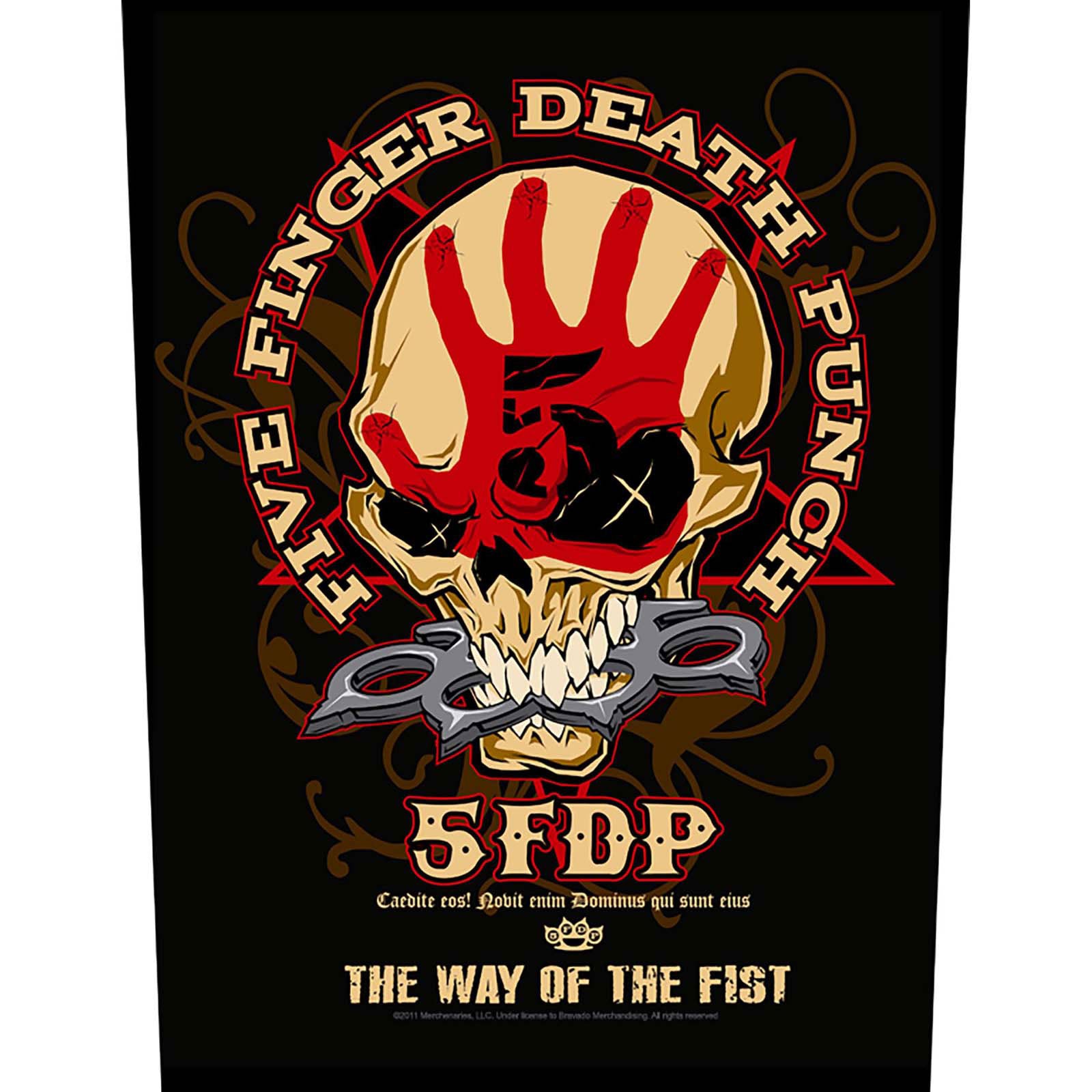 Five Finger Death Punch Back Patch: Way Of The Fist