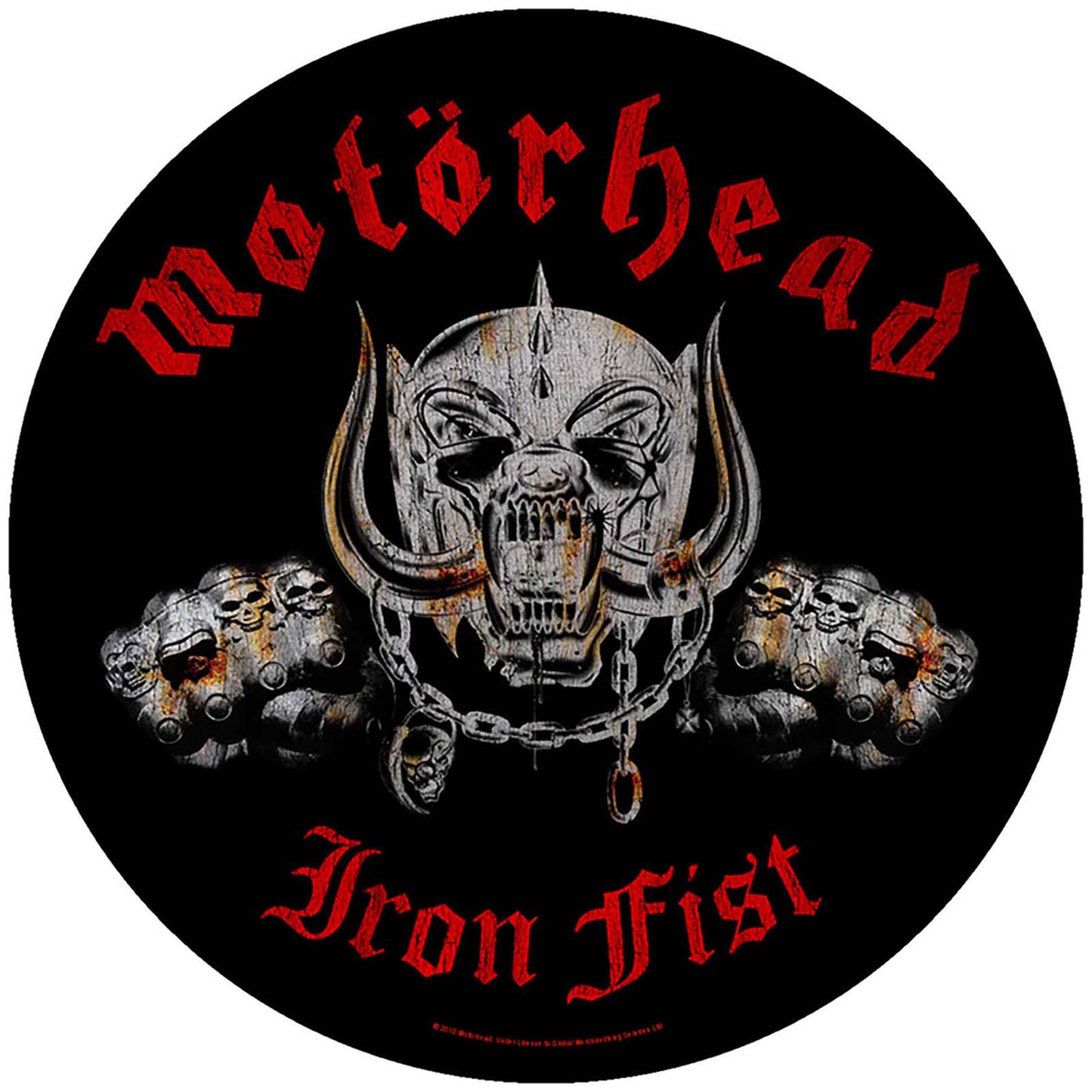 Motorhead Back Patch: Iron Fist 2010