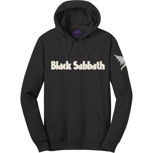 Black Sabbath Unisex Pullover Hoodie: Logo & Daemon (Applique)