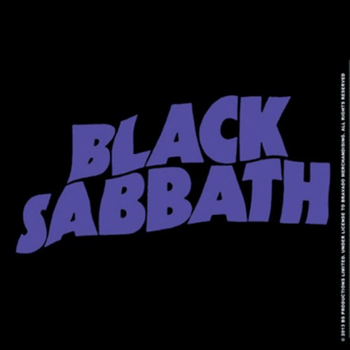 Black Sabbath Single Cork Coaster: Wavy Logo