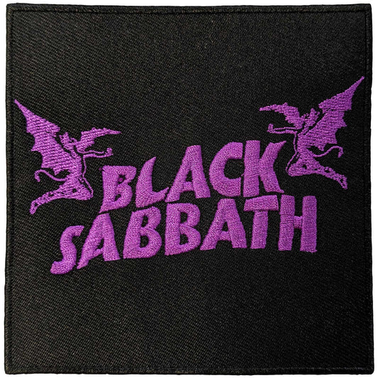 Black Sabbath Standard Patch: Wavy Logo & Daemons