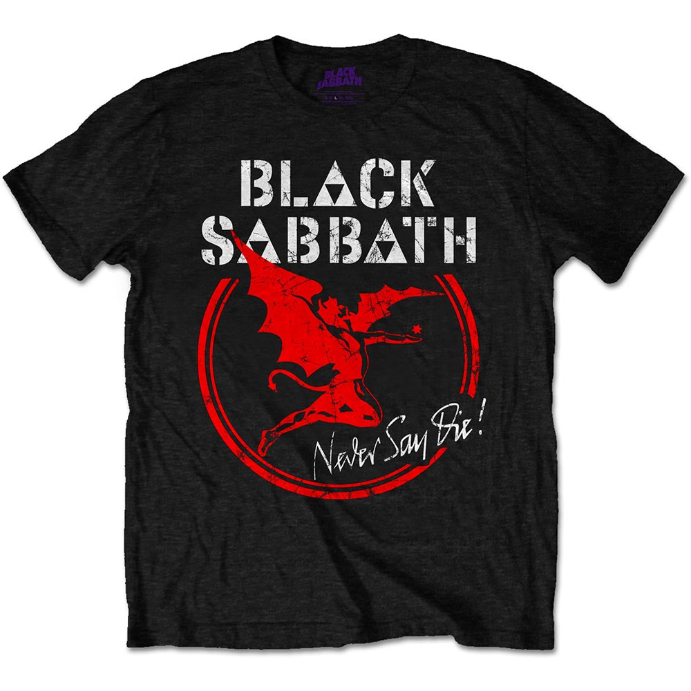 Black Sabbath Unisex T-Shirt: Archangel Never Say Die
