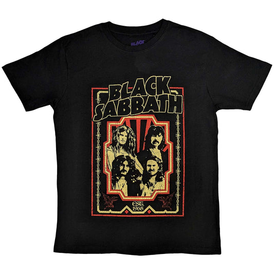 Black Sabbath Unisex T-Shirt: Est 1968