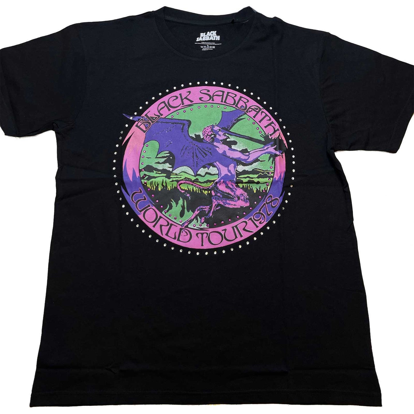 Black Sabbath Kids Embellished T-Shirt: Tour '78 (Diamante)