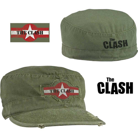 The Clash Unisex Military Cap: Star Logo (Distressed)