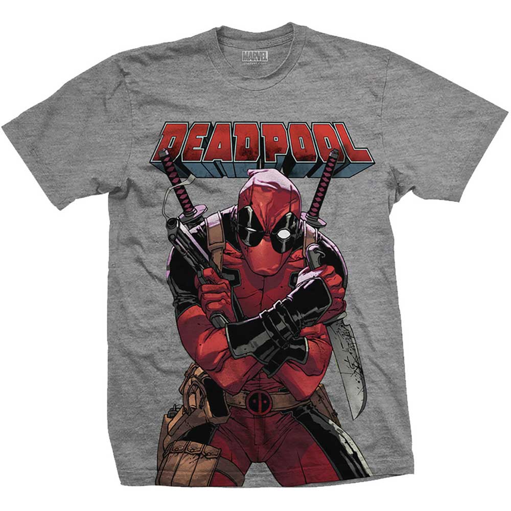 Marvel Comics Unisex T-Shirt: Deadpool Big Print