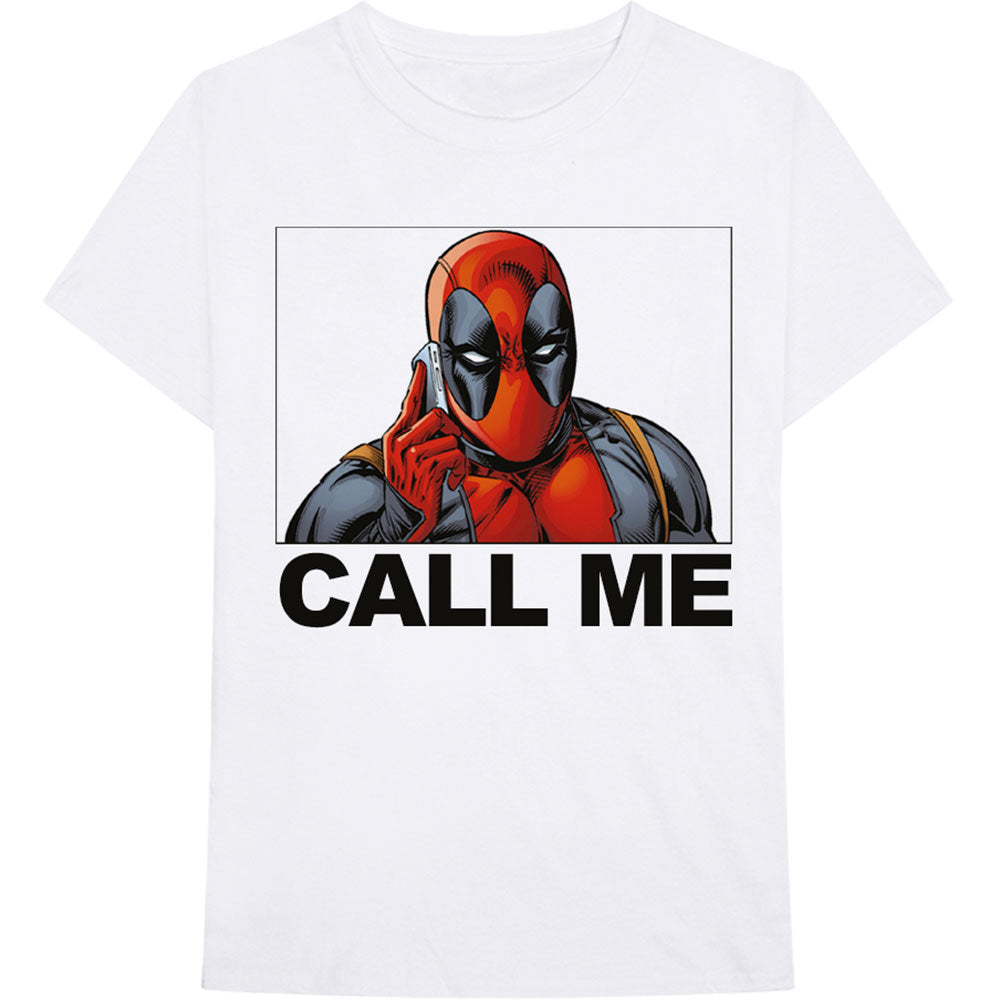 Marvel Comics Unisex T-Shirt: Deadpool Call Me