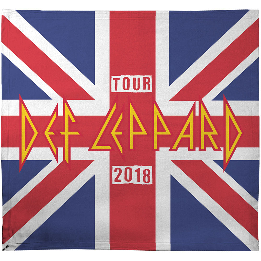 Def Leppard Blanket: 2018 Tour Union Jack (Ex-Tour)