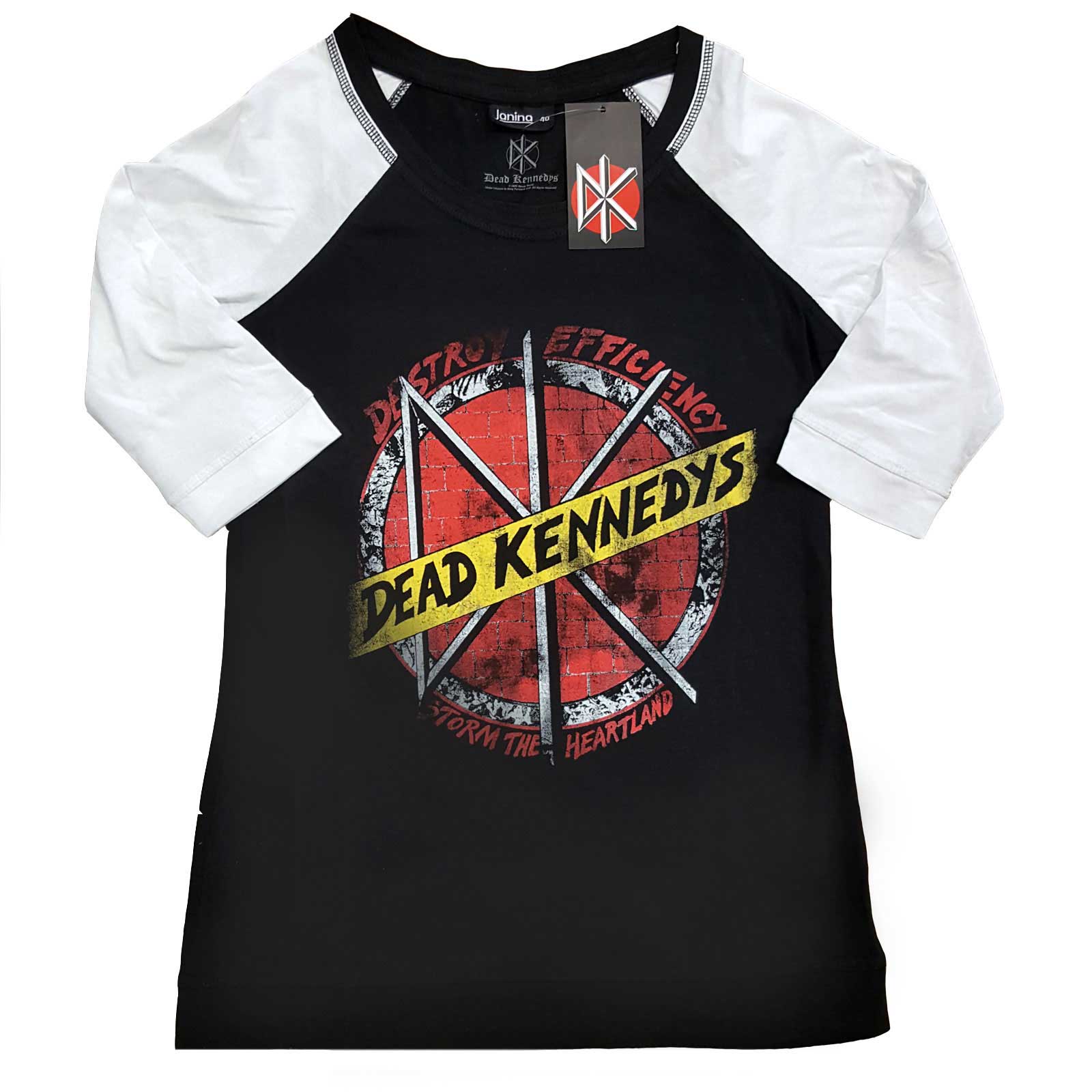 Dead Kennedys Ladies Raglan T-Shirt: Destroy