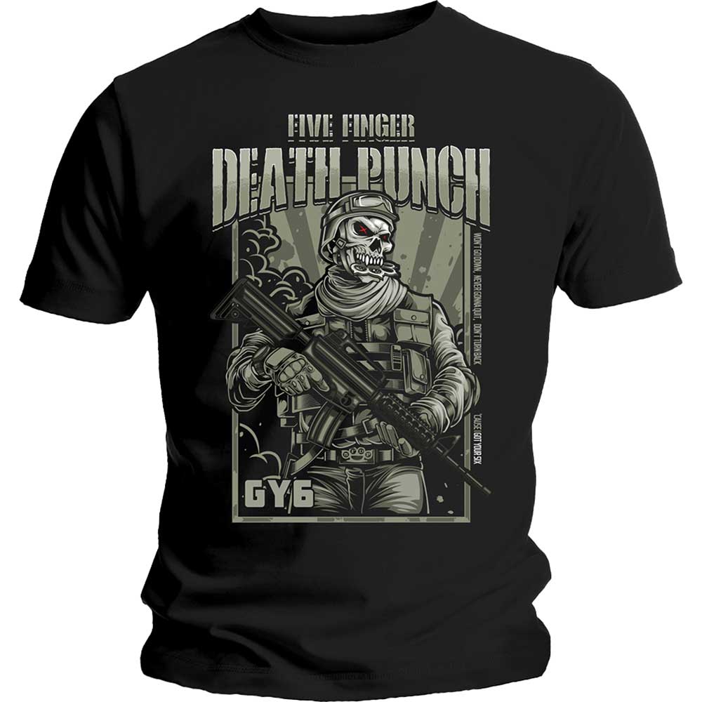 Five Finger Death Punch Unisex T-Shirt: War Soldier