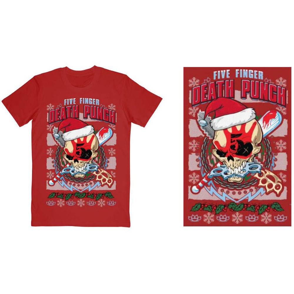 Five Finger Death Punch Unisex T-Shirt: Zombie Kill Xmas