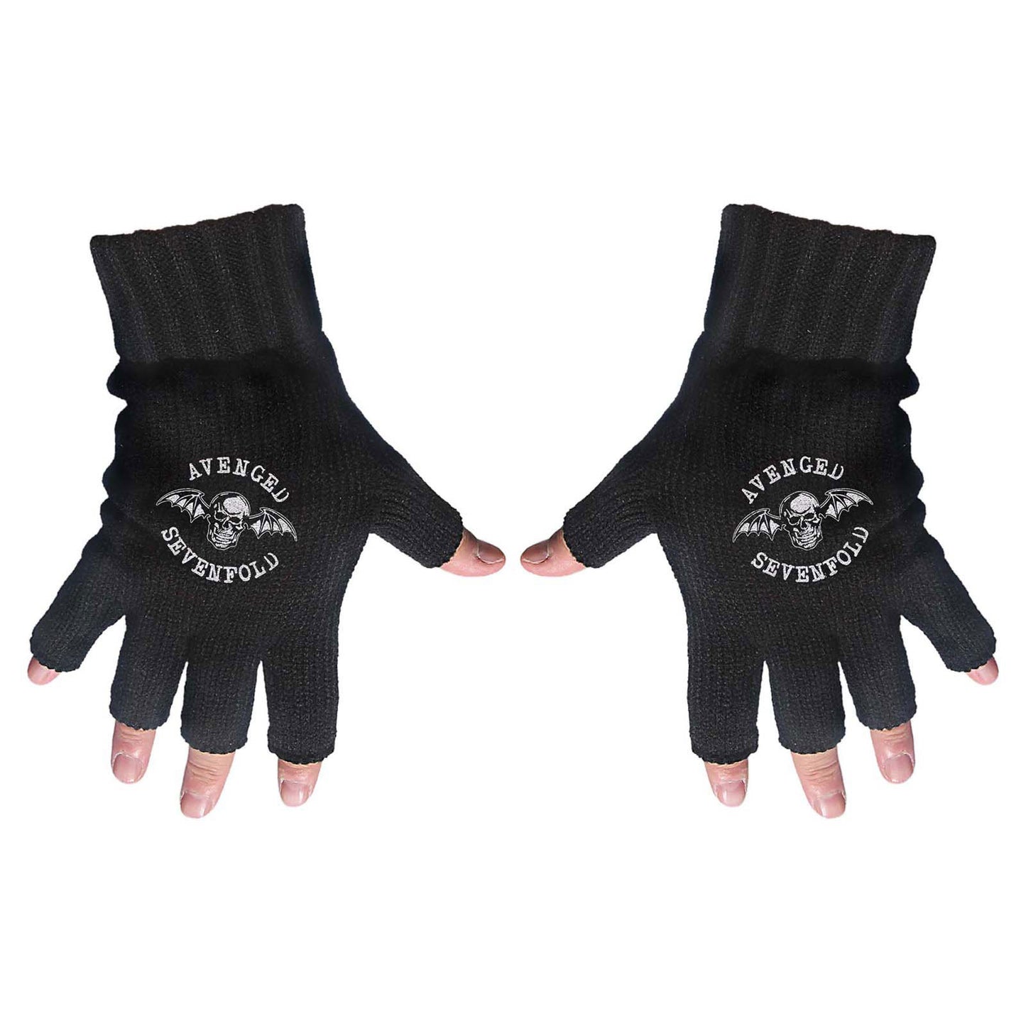Avenged Sevenfold Unisex Fingerless Gloves: Death Bat