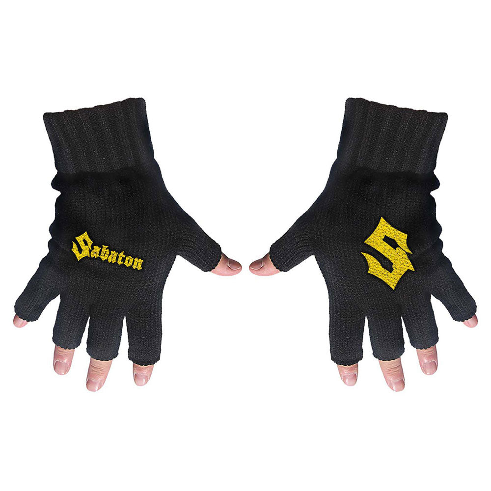 Sabaton Unisex Fingerless Gloves: Logo