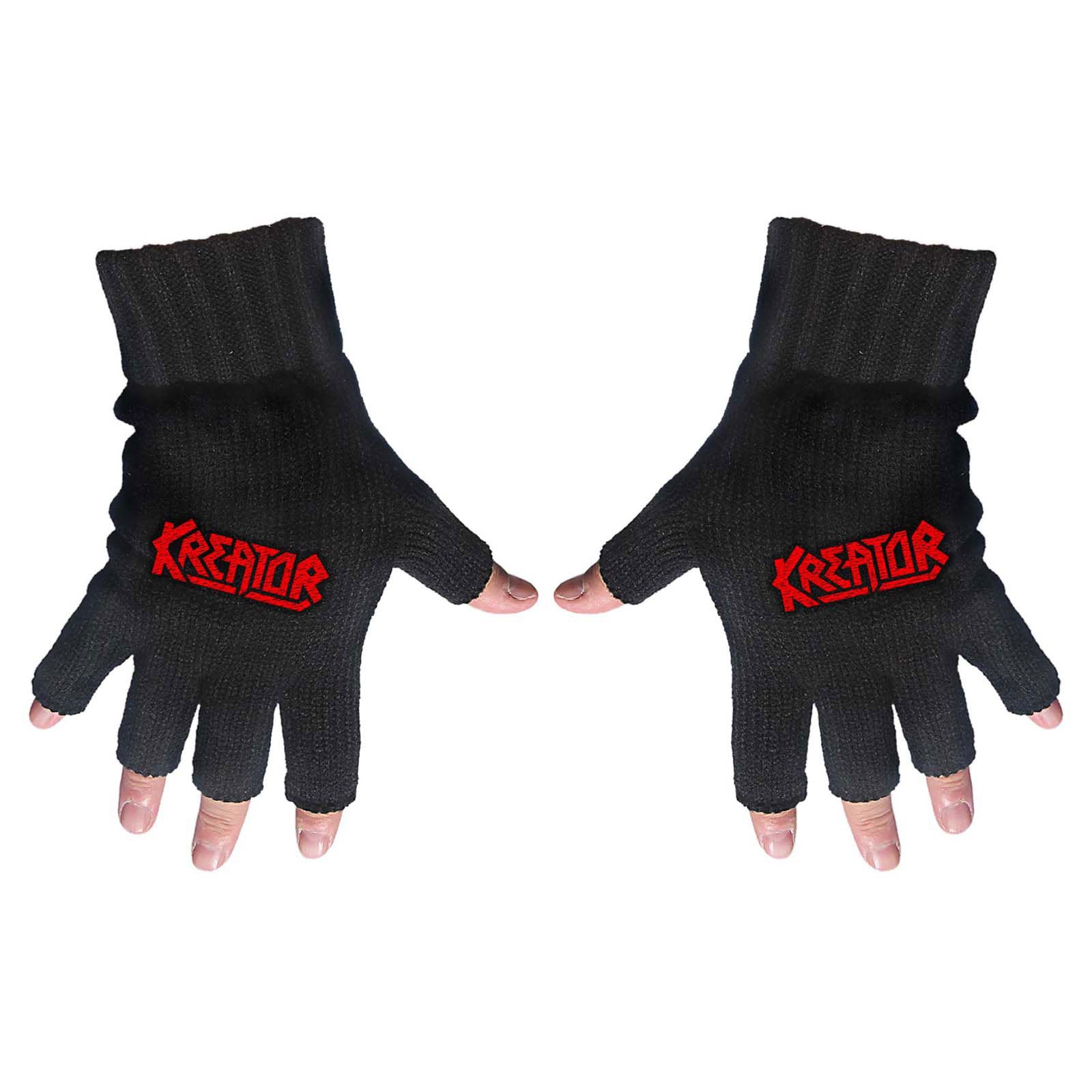 Kreator Unisex Fingerless Gloves: Logo
