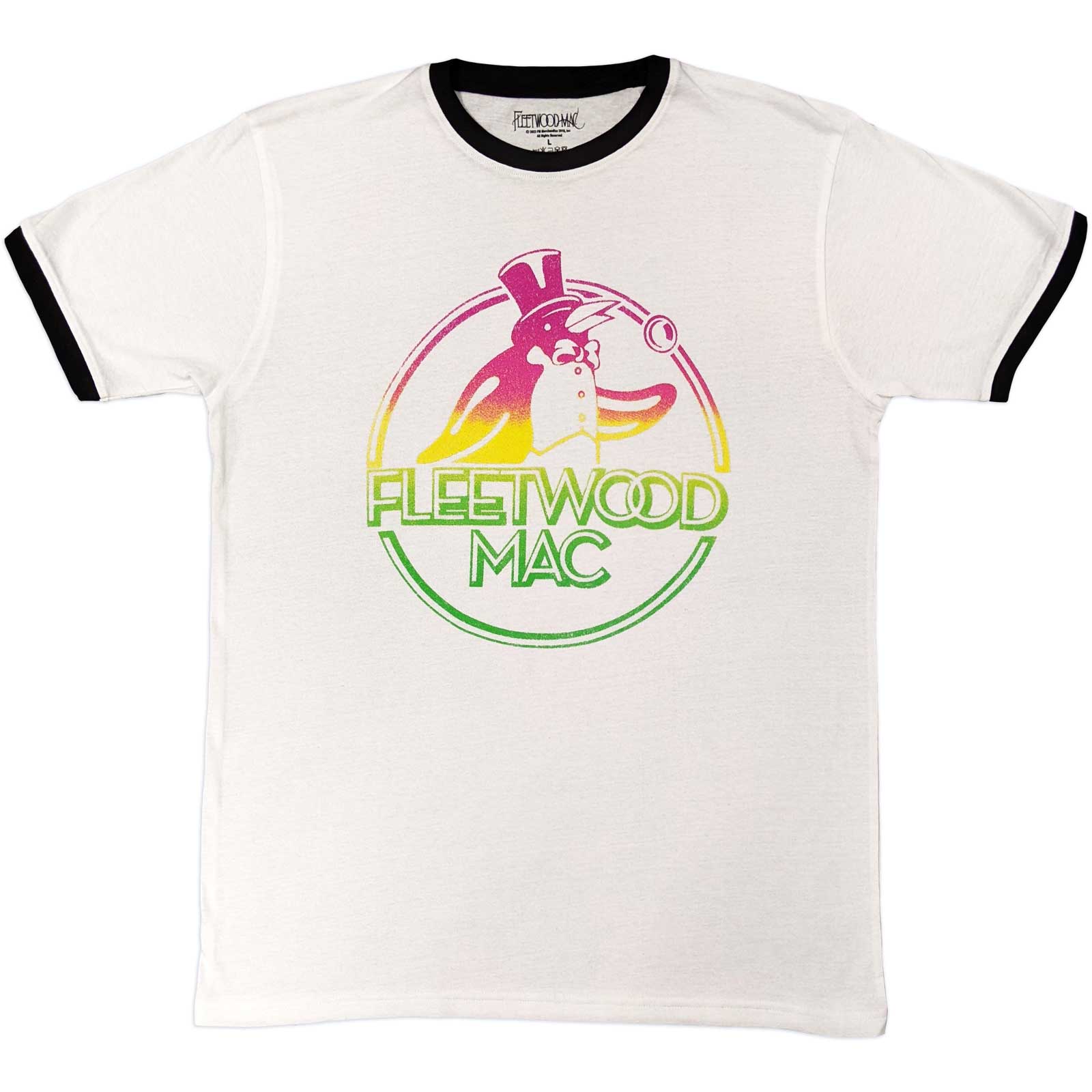 Fleetwood Mac Unisex Ringer T-Shirt: Penguin