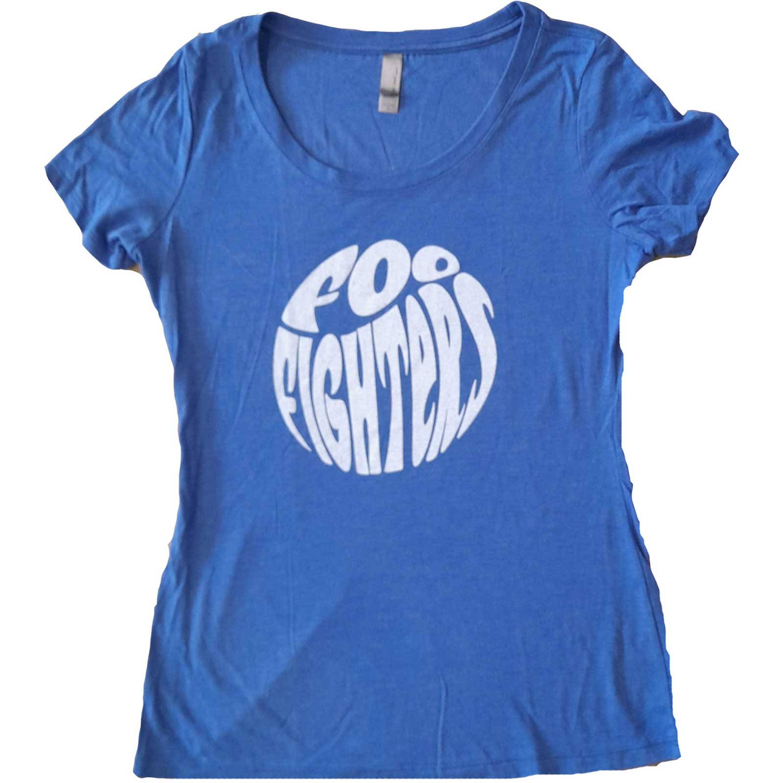 Foo Fighters Ladies T-Shirt: 70s Logo (Ex-Tour & LARGE Only)