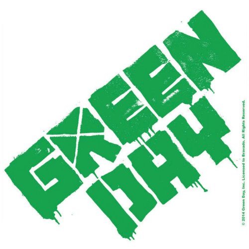 Green Day Single Cork Coaster: Logo